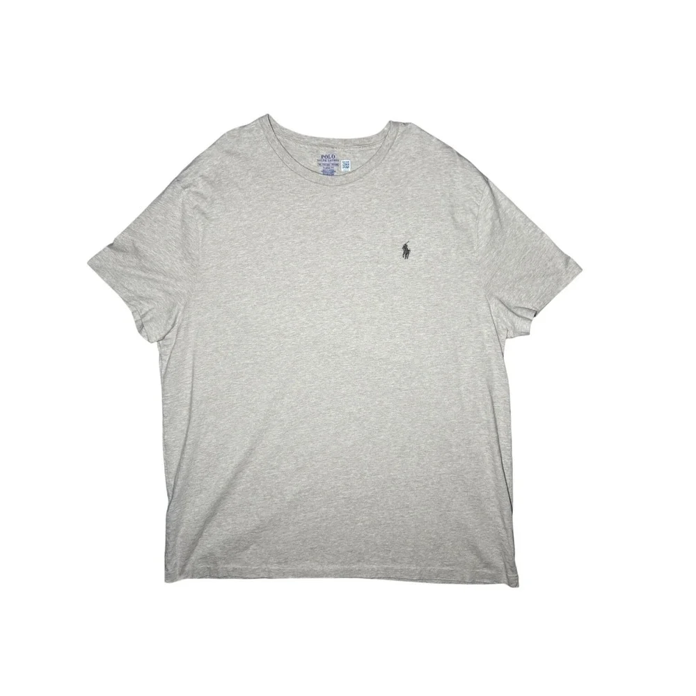 Ralph Lauren Classic Fit T-Shirt Mens XXL Oatmeal Heather Beige Cotton Tee
